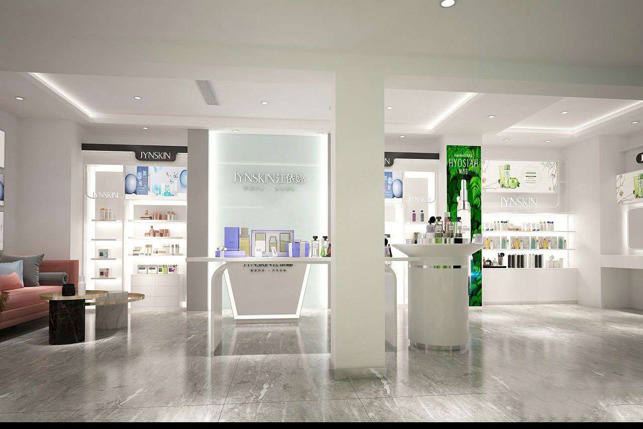 鄭州護(hù)膚品專賣(mài)店裝修設(shè)計(jì)效果圖