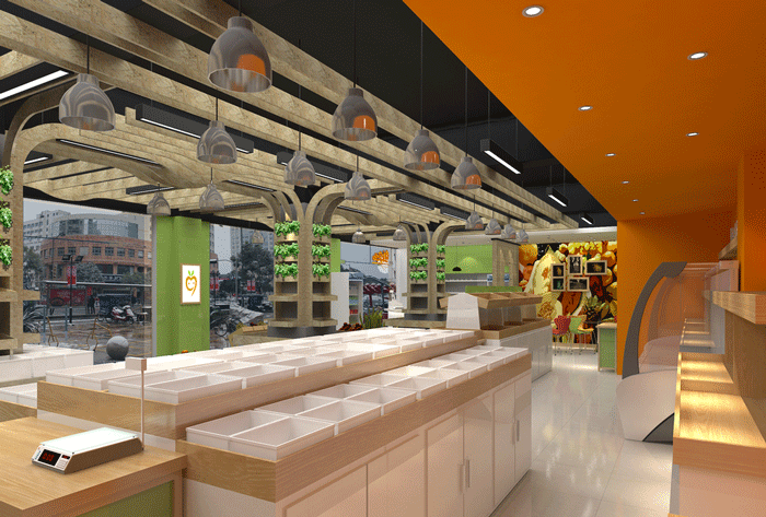 200平米水果店裝修設(shè)計(jì)效果圖