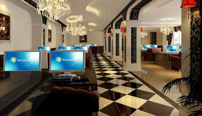 網(wǎng)絡(luò)會所裝修設(shè)計(jì)效果圖