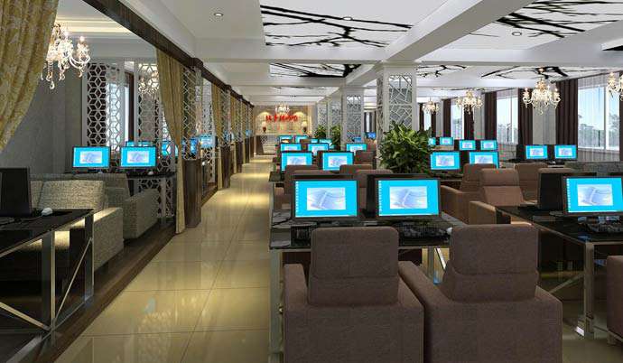 網(wǎng)絡(luò)會所裝修設(shè)計(jì)效果圖