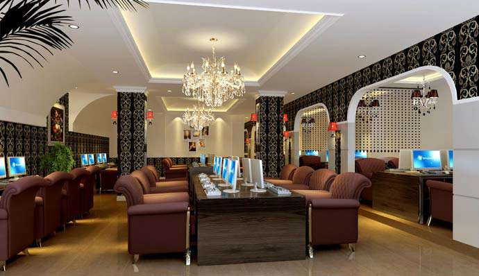 網(wǎng)絡(luò)會所裝修設(shè)計(jì)效果圖