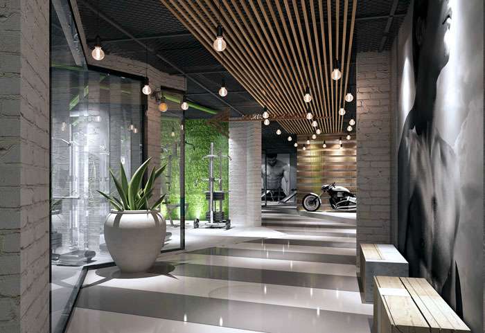 休閑健身會所裝修設(shè)計效果圖