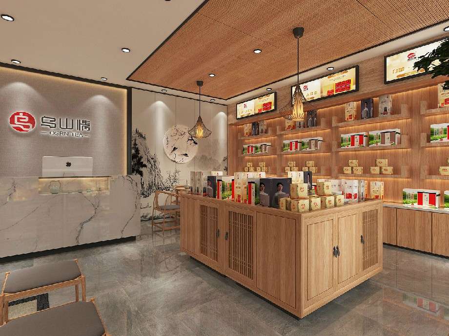 茶葉店裝修設(shè)計效果圖鑒賞