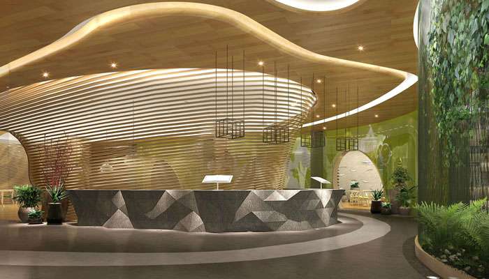 鮮魚(yú)火鍋店裝修設(shè)計(jì)效果圖