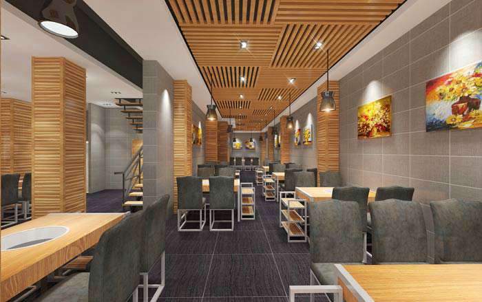 魚火鍋店裝修設(shè)計效果圖