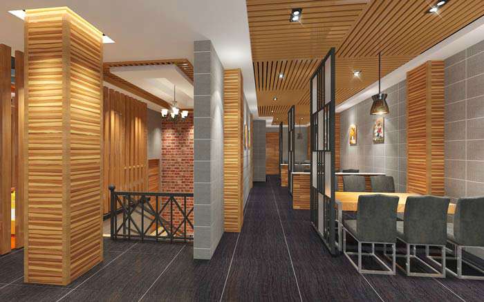 魚火鍋店裝修設(shè)計效果圖