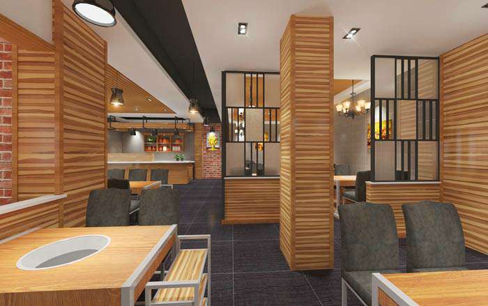 魚火鍋店裝修設(shè)計效果圖