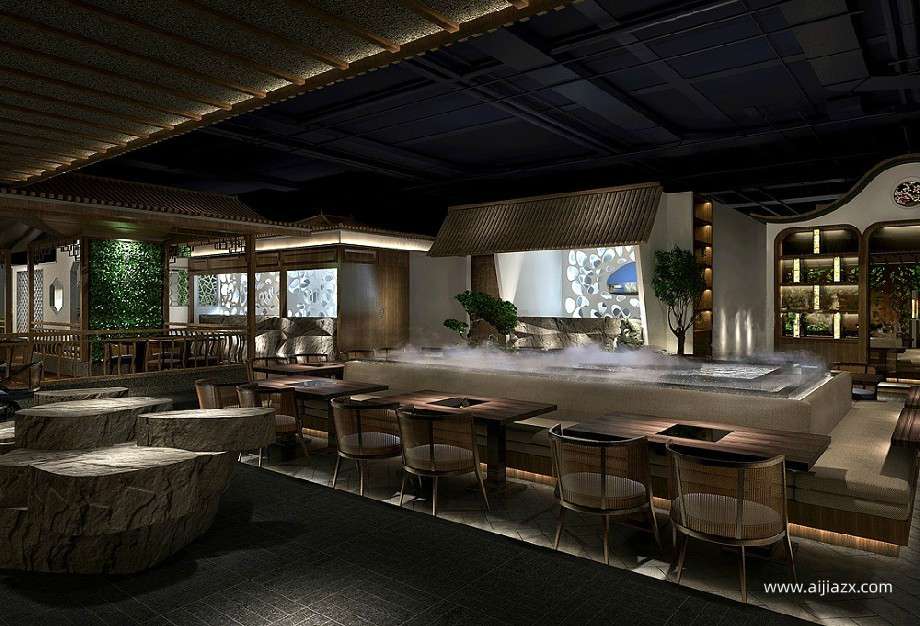 火鍋店裝修報價預(yù)算表,中式復(fù)古火鍋店裝修價格