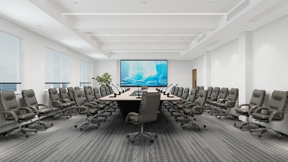 鄭州職業(yè)學院會議室設(shè)計裝修效果圖
