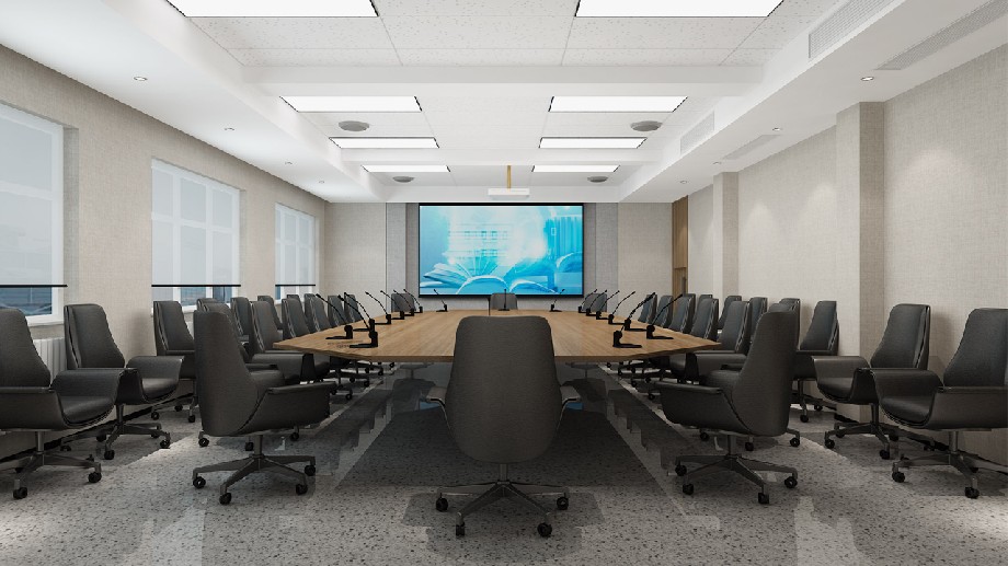鄭州職業(yè)學院會議室設(shè)計裝修效果圖