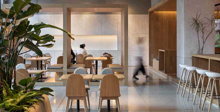 鄭州800平米咖啡簡餐廳設計裝修效果圖