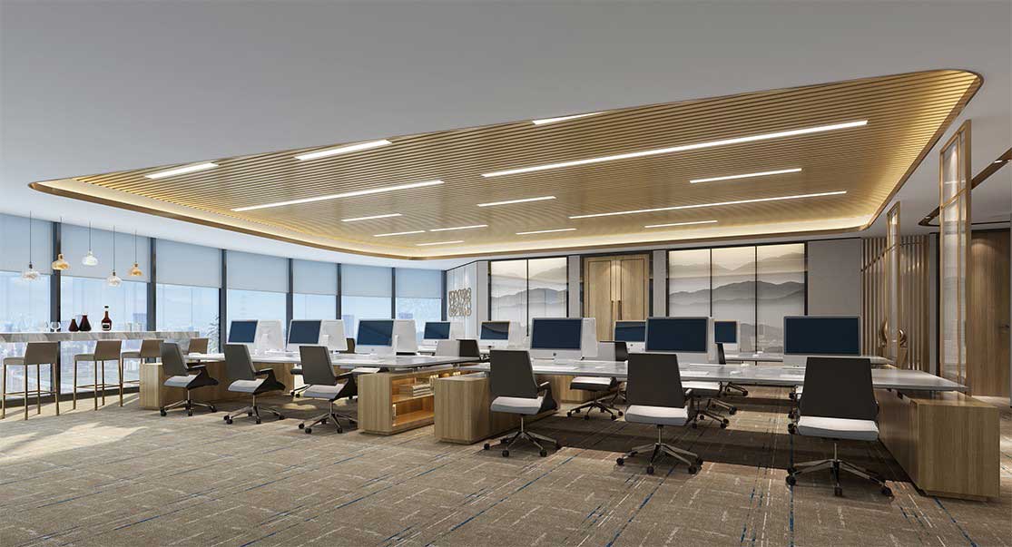 鄭州寫字樓整層辦公室空間設(shè)計(jì)效果圖