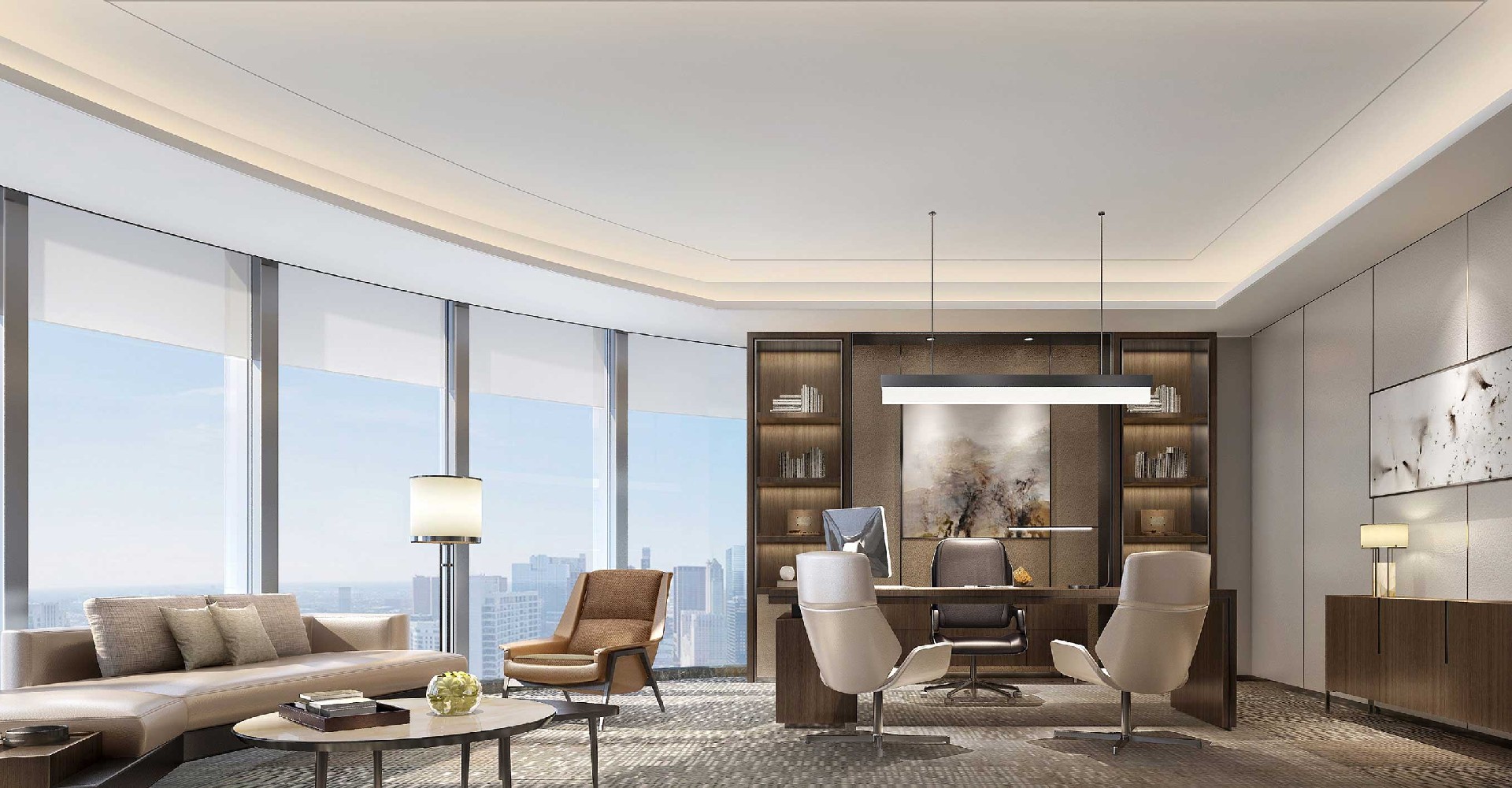 鄭州滎陽(yáng)寫字樓裝修設(shè)計(jì)效果圖