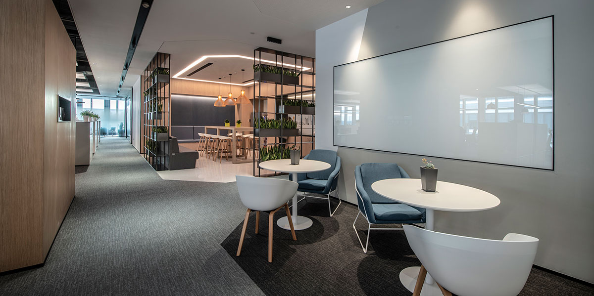 鄭州辦公空間設(shè)計-1480平米裝修效果圖