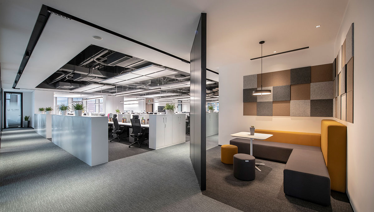 鄭州辦公空間設(shè)計-1480平米裝修效果圖