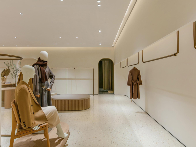 120平米現(xiàn)代簡約風(fēng)服裝店裝修設(shè)計(jì)