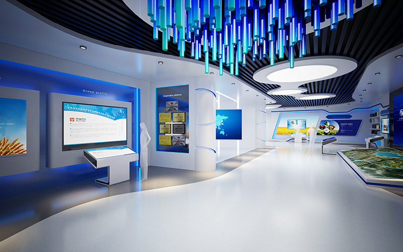 800平米集團(tuán)公司展廳裝修設(shè)計效果圖