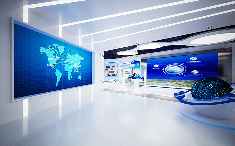 800平米集團(tuán)公司展廳裝修設(shè)計效果圖