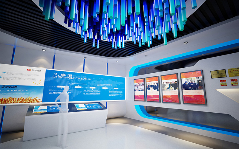 800平米集團(tuán)公司展廳裝修設(shè)計效果圖