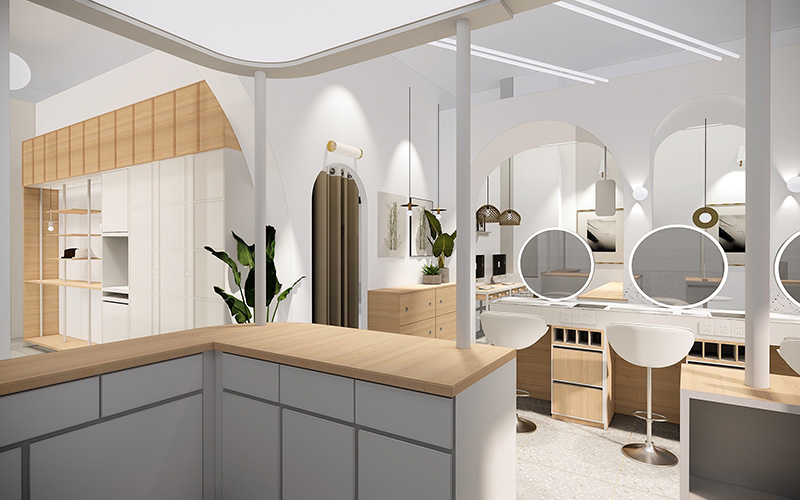 1150平米婚紗攝影學院裝修設(shè)計效果圖