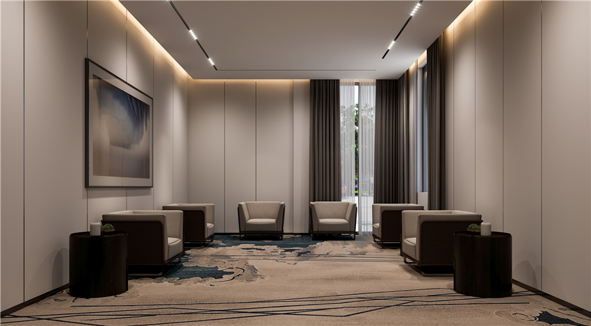 400平米企業(yè)辦公空間設(shè)計效果圖