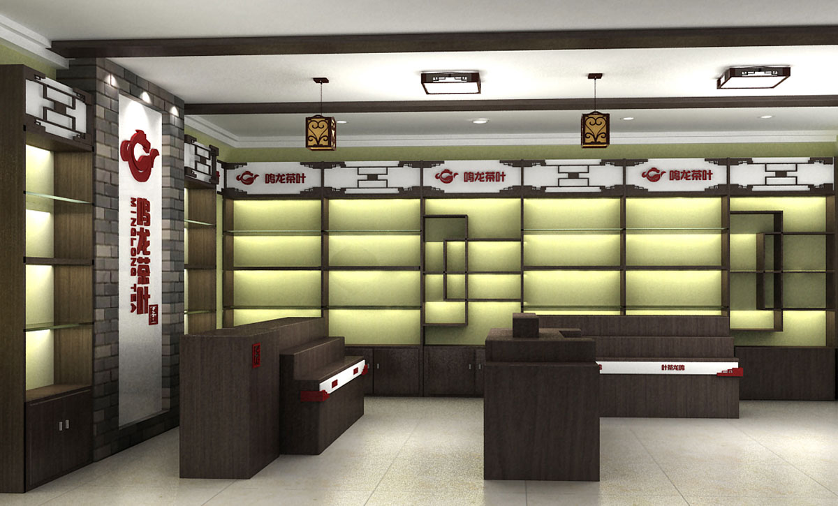 150平米茶葉專賣店裝修設(shè)計(jì)效果圖