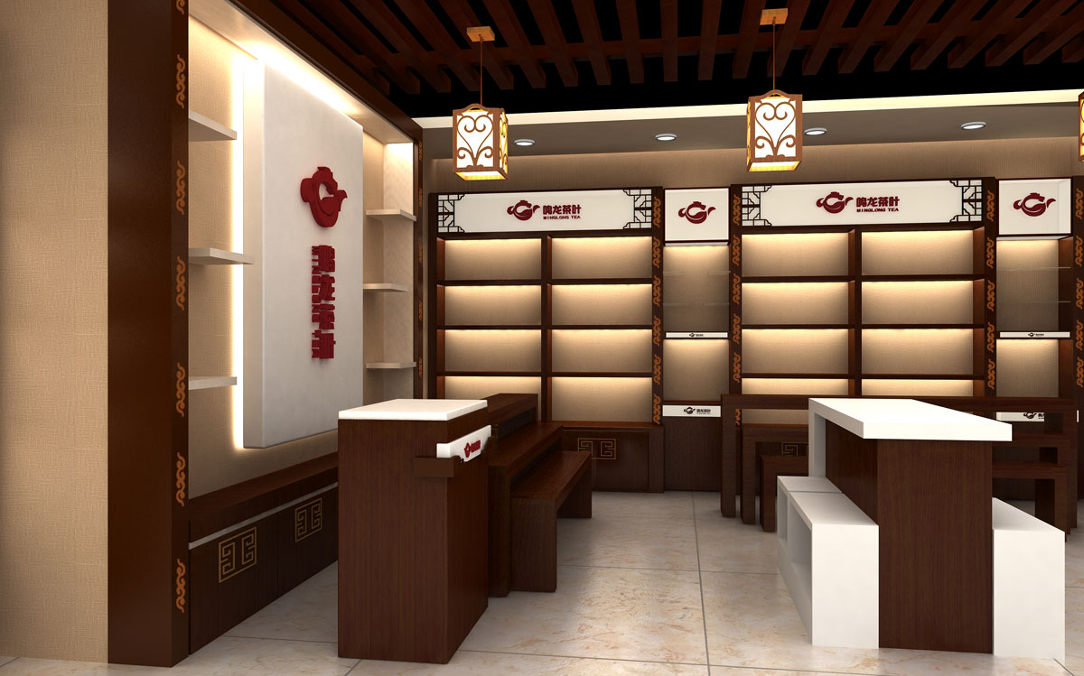 150平米茶葉專賣店裝修設(shè)計(jì)效果圖