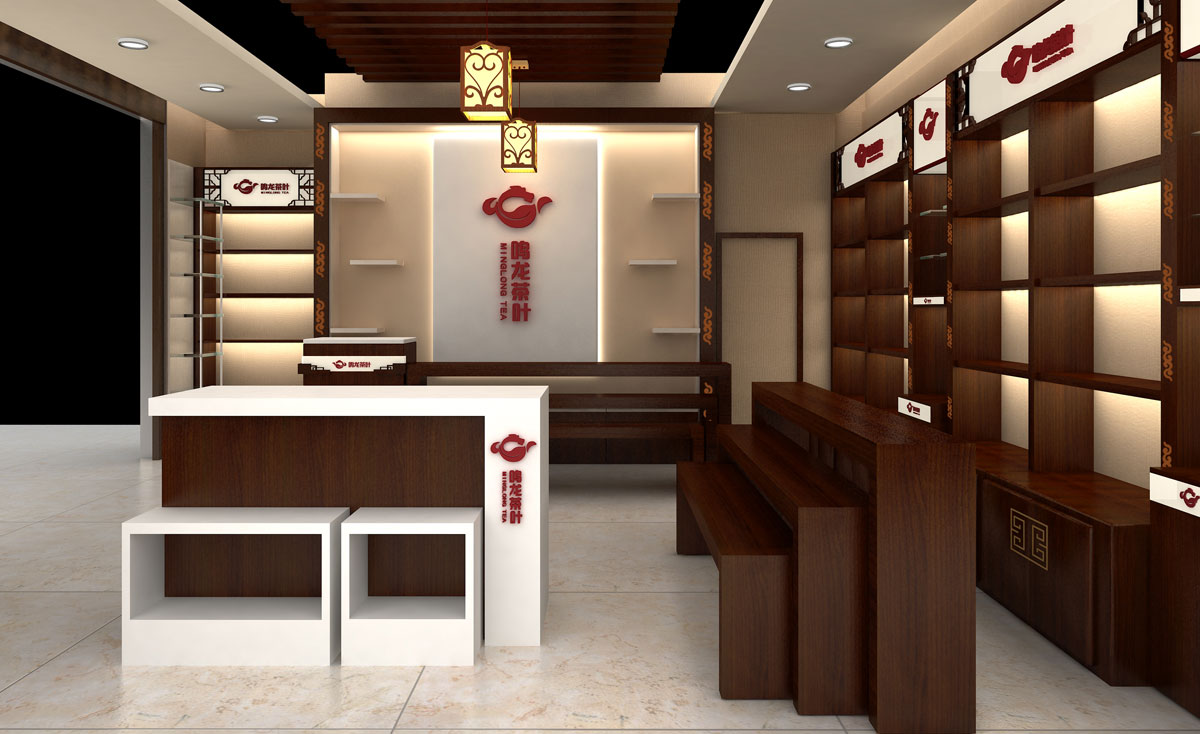 150平米茶葉專賣店裝修設(shè)計(jì)效果圖
