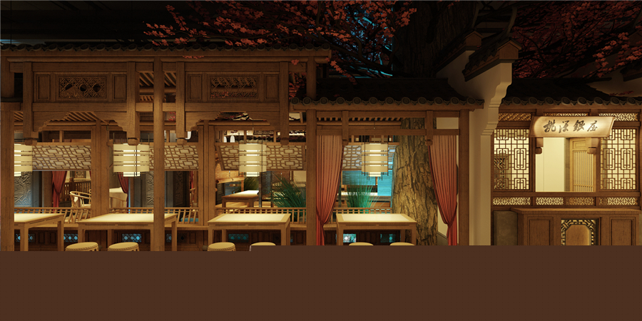 670平米開封中餐廳裝修設計效果圖