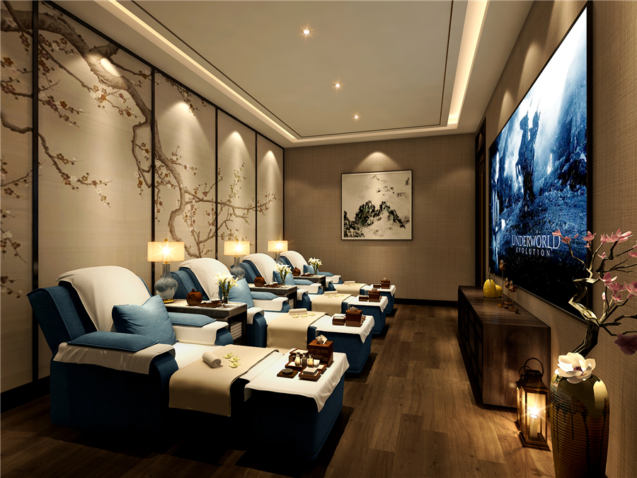 570平米足浴SPA會(huì)所裝修設(shè)計(jì)效果圖