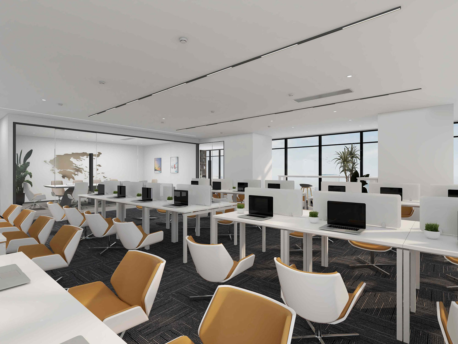 610平米鄭州辦公室裝修設(shè)計(jì)效果圖