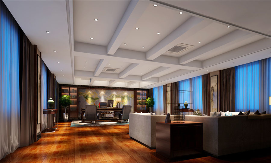 60平米總經(jīng)理辦公室設計效果圖