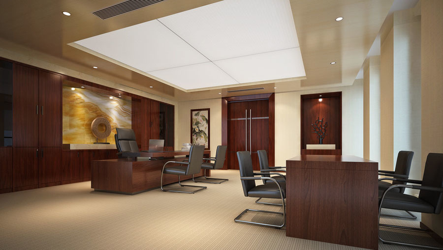 60平米總經(jīng)理辦公室設計效果圖