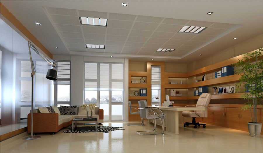 60平米總經(jīng)理辦公室設計效果圖