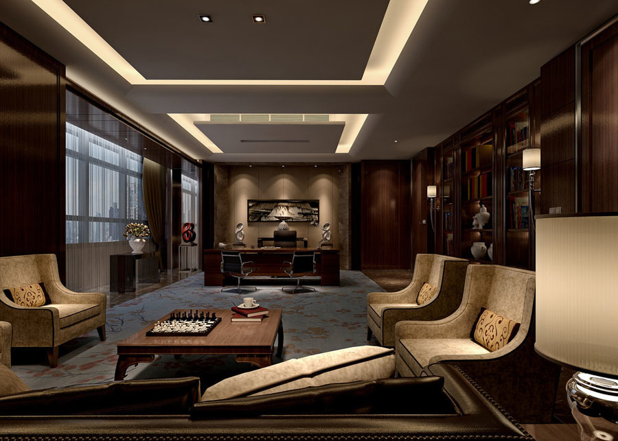 60平米總經(jīng)理辦公室設計效果圖