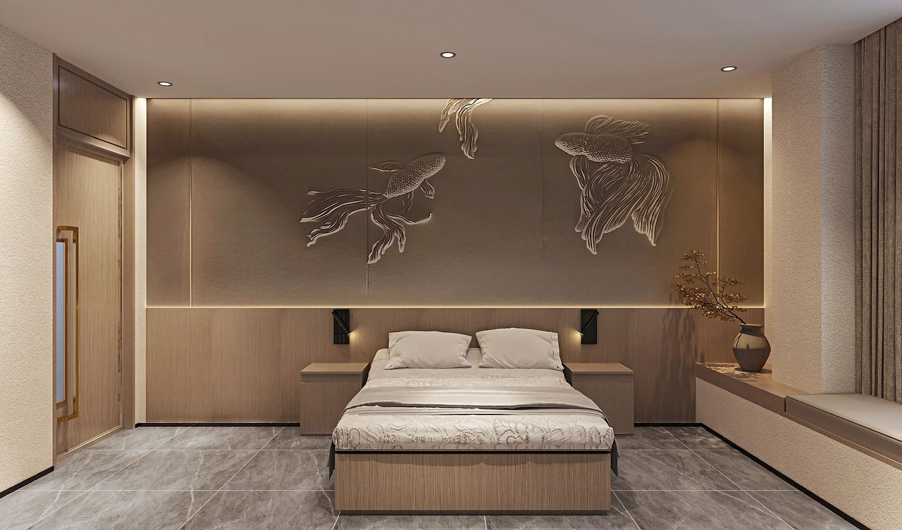 307平米新中式足浴會所裝修設計效果圖