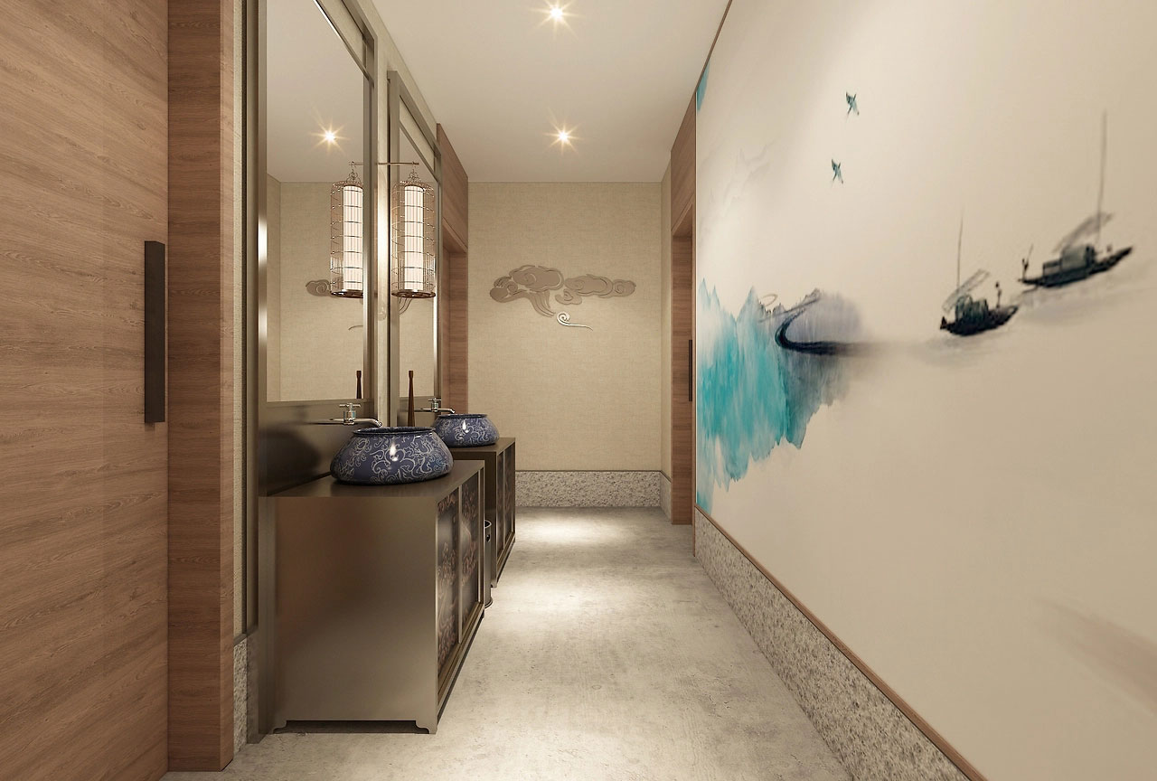 342平米鄭州川菜館裝修設(shè)計(jì)效果圖