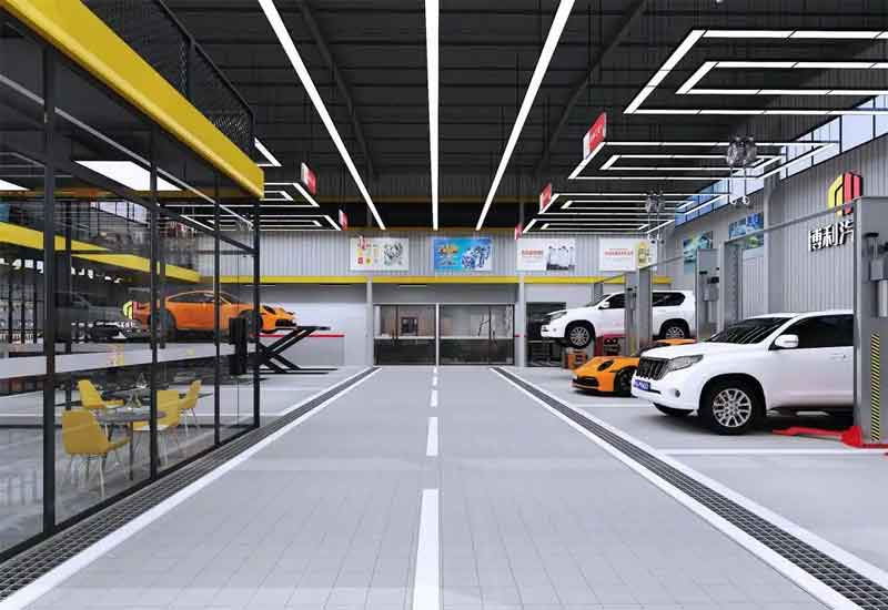 鄭州汽修店裝修設計:維修工位與客戶接待區功能劃分