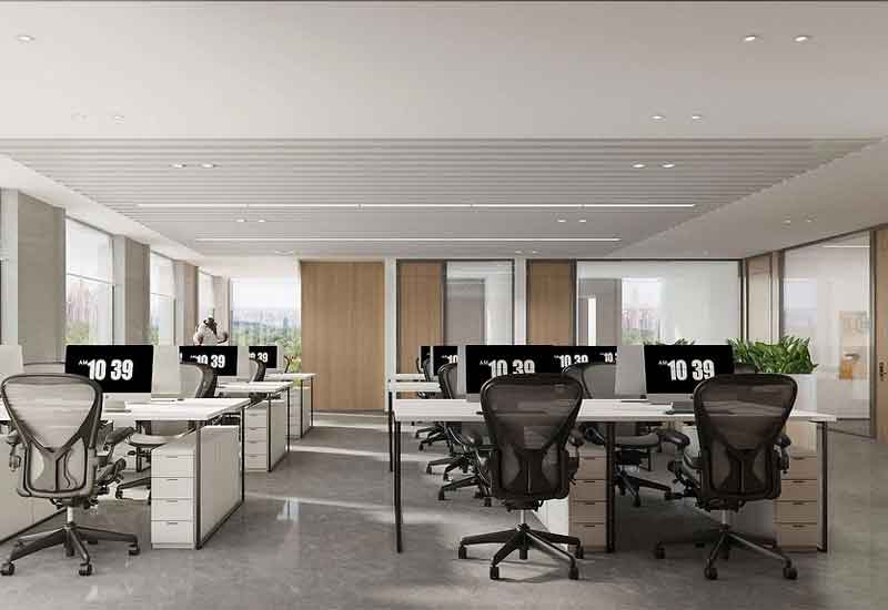鄭州高層辦公室裝修設計:高空視野與空間布局