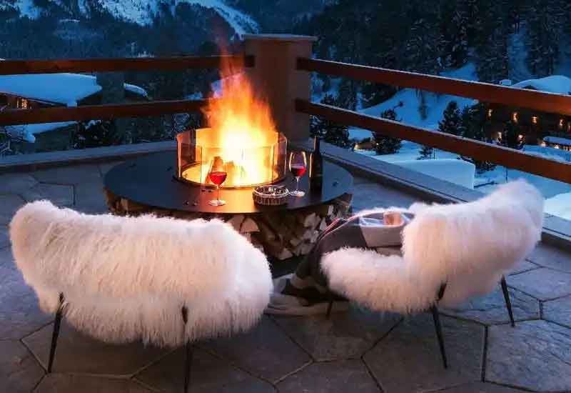 鄭州別墅裝修設計:別墅的戶外壁爐設計與施工