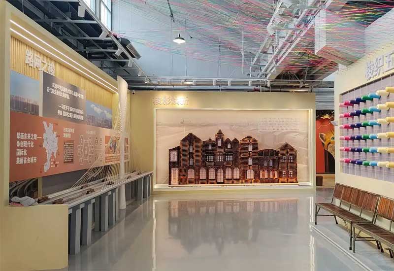 鄭州紡織面料展館設(shè)計費用：新型材料的專利展示成本