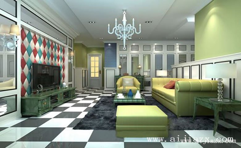 創(chuàng)意現(xiàn)代風格個性時尚一居室裝修效果圖