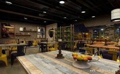 文藝復古的懷舊電影主題餐館裝修效果圖