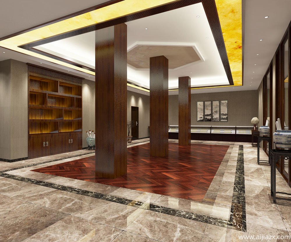 開(kāi)封煙草展廳裝修設(shè)計(jì)效果圖